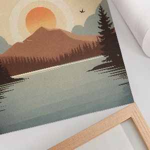 Tisk na plátno Ilustrace Norrbottenu