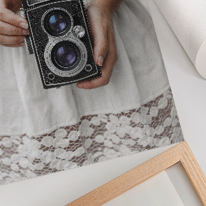 Dekorativní plakát Starožitný fotoaparát