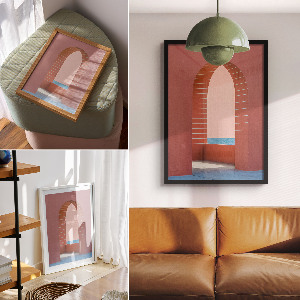 Plakát z fotky Pastelová architektura
