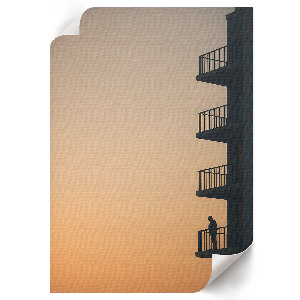 Tisk na plátno Večerní balkon