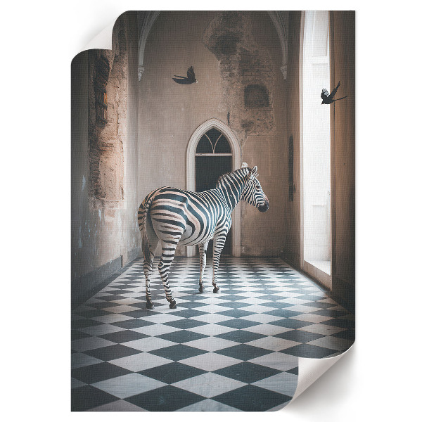 Nástěnný plakát Zebra v architektuře