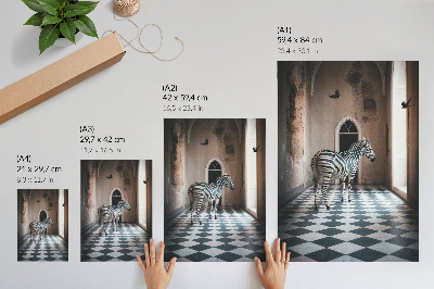 Nástěnný plakát Zebra v architektuře