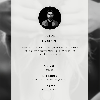 Nástěnný plakát Minimalistický portrét