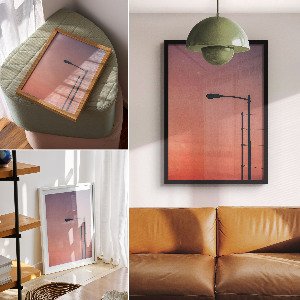 Plakát na zeď Pouliční lampa