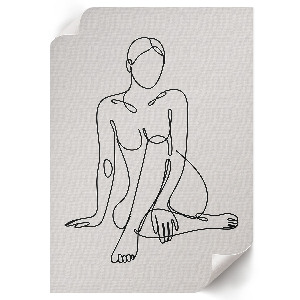Dekorativní plakát Ženy s perokresbou