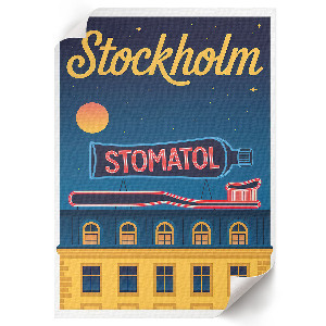 Dekorativní plakát Stockholmský plakát
