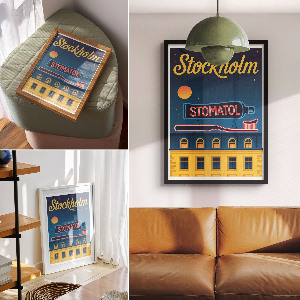 Dekorativní plakát Stockholmský plakát