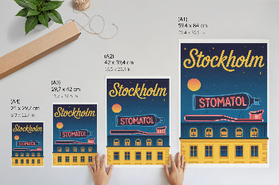 Dekorativní plakát Stockholmský plakát