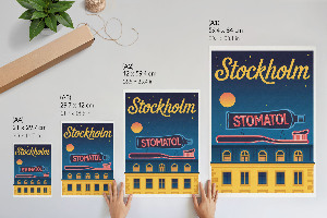 Dekorativní plakát Stockholmský plakát