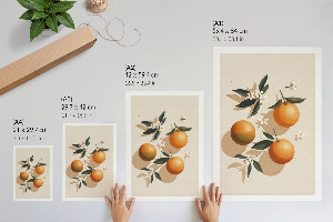Dekorativní plakát Ilustrace pomerančů