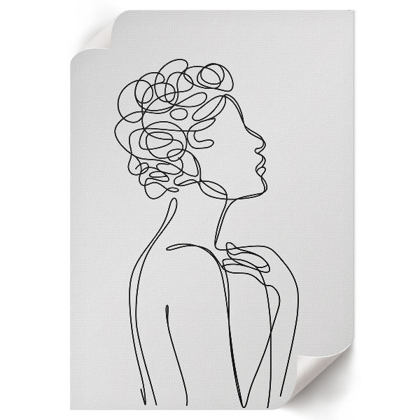 Plakát na zeď Dámský lineart