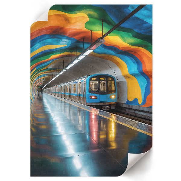 Plakát z fotky Metro a duha