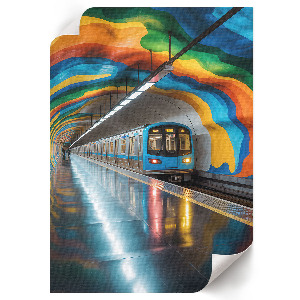 Plakát z fotky Metro a duha