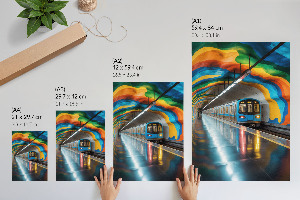 Plakát z fotky Metro a duha