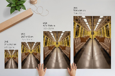 Plakát na zeď Žluté metro