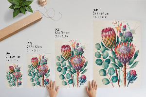 Nástěnný plakát Ilustrace květin