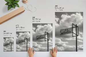Dekorativní plakát Minimalismus silnice
