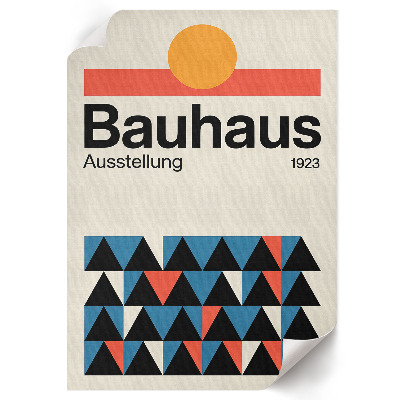 Nástěnný plakát Geometrie Bauhausu