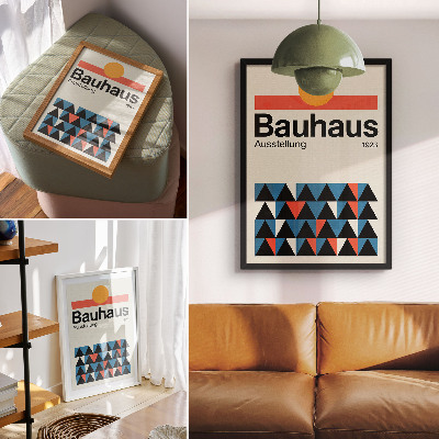 Nástěnný plakát Geometrie Bauhausu