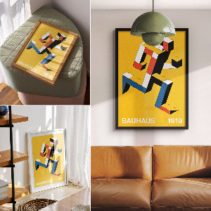 Plakát Bauhausský design