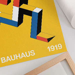 Plakát Bauhausský design