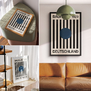 Plakát na zeď Bauhausský design