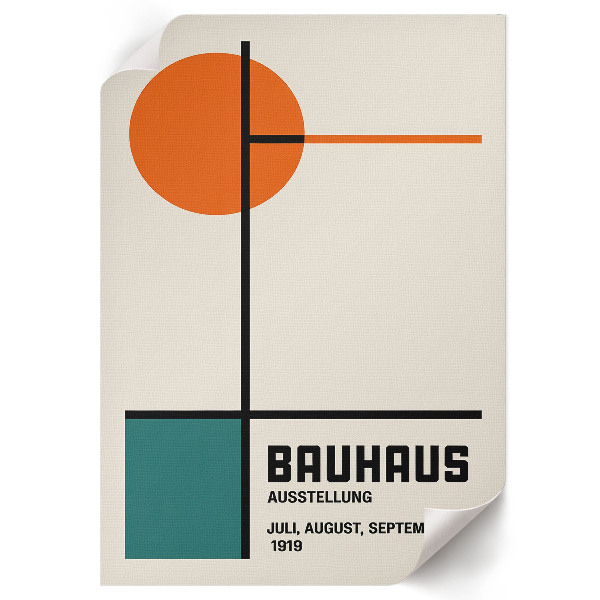 Plakát na zeď styl Bauhaus