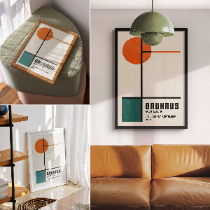 Plakát na zeď styl Bauhaus