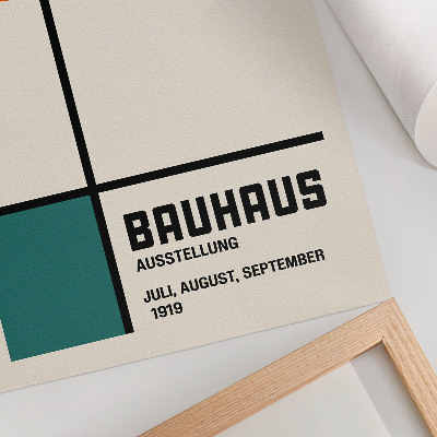 Plakát na zeď styl Bauhaus