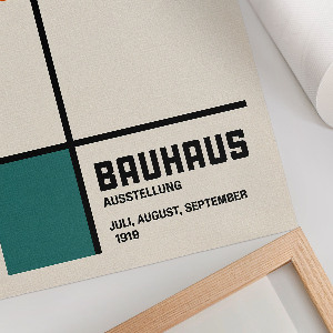 Plakát na zeď styl Bauhaus