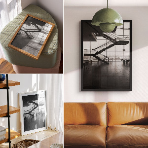 Plakát Interiér schodů