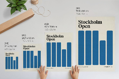 Plakát na zeď Otevřeno ve Stockholmu
