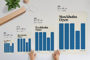 Plakát na zeď Otevřeno ve Stockholmu