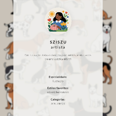 Dekorativní plakát Ilustrace psa