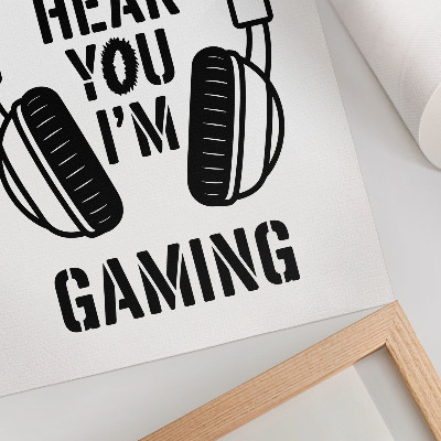 Tisk na plátno Text pro hráče