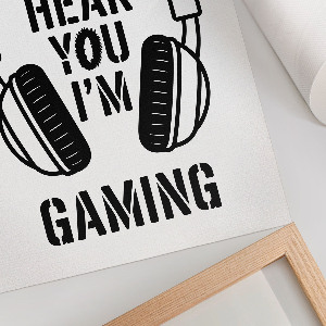 Tisk na plátno Text pro hráče