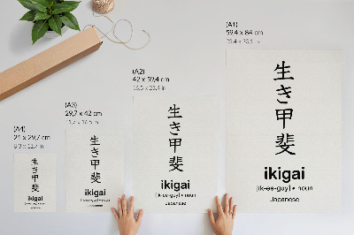 Nástěnný plakát Japonská typografie
