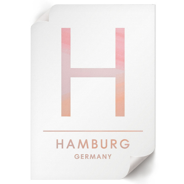 Plakát H je pro Hamburk