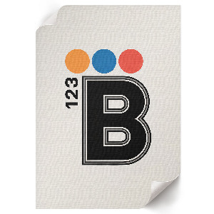 Dekorativní plakát Typografie B123