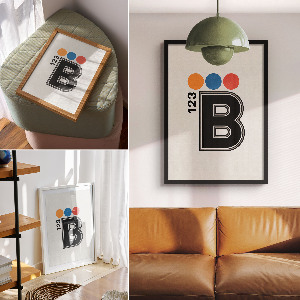 Dekorativní plakát Typografie B123