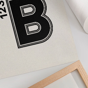 Dekorativní plakát Typografie B123