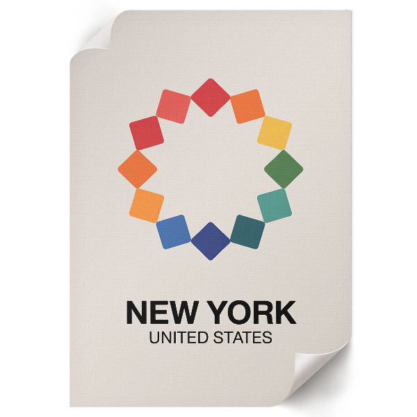 Plakát z fotky Ilustrace z New Yorku