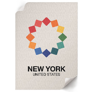 Plakát z fotky Ilustrace z New Yorku