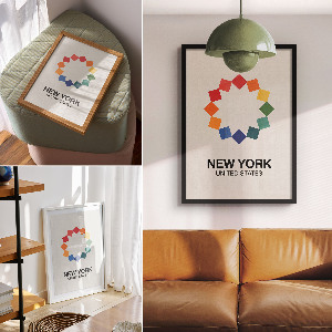 Plakát z fotky Ilustrace z New Yorku
