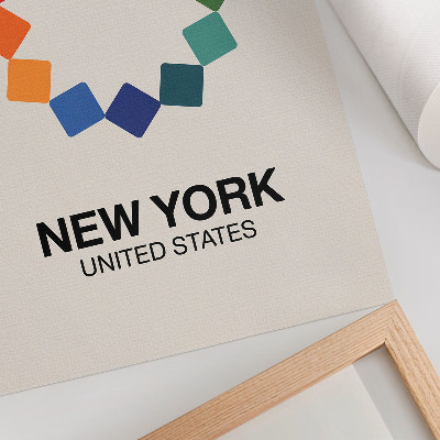 Plakát z fotky Ilustrace z New Yorku