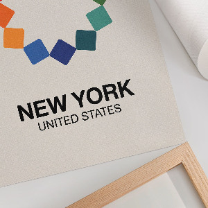Plakát z fotky Ilustrace z New Yorku