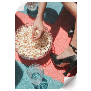 Nástěnný plakát Retro popcorn