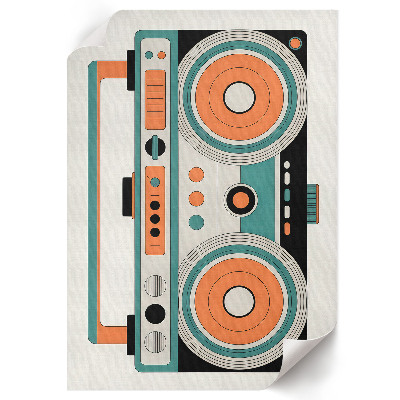 Dekorativní plakát Retro boombox