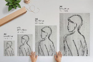 Plakát na zeď Minimalistický profil