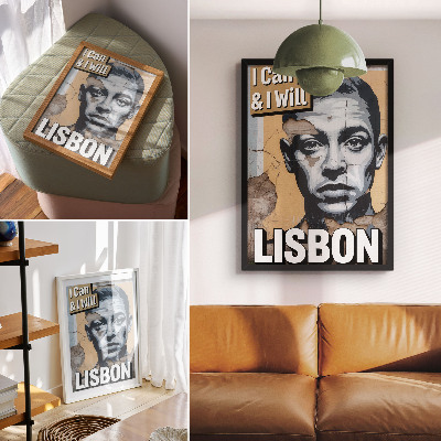 Plakát na zeď Lisabonská nástěnná malba